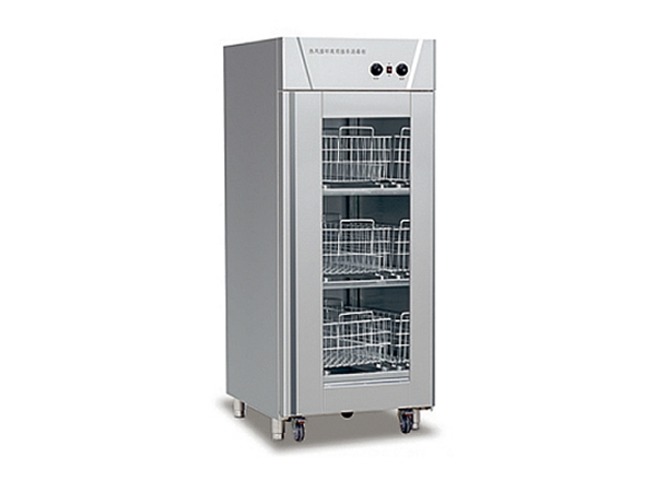 Hot air circulating disinfection cabinet for single door cart