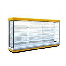 Split air curtain cabinet