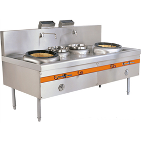 Double-end and Double-tail Chinese Small Stir-frying Furnace
